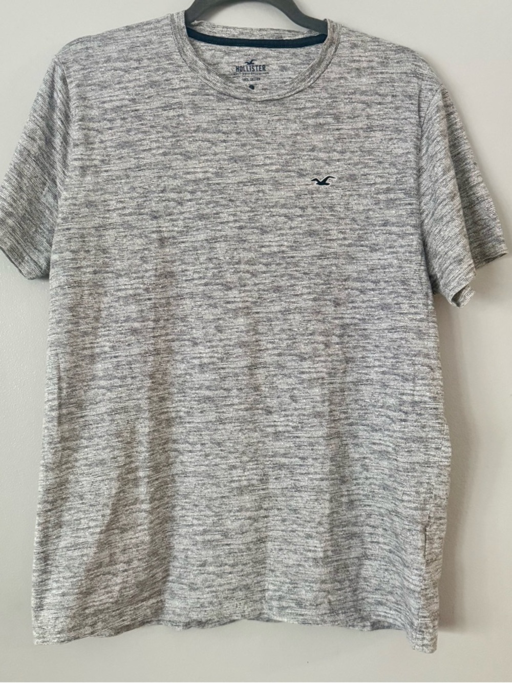 ✨ Hollister Essential Heathered Gray Tee | Soft Minimalist Basic